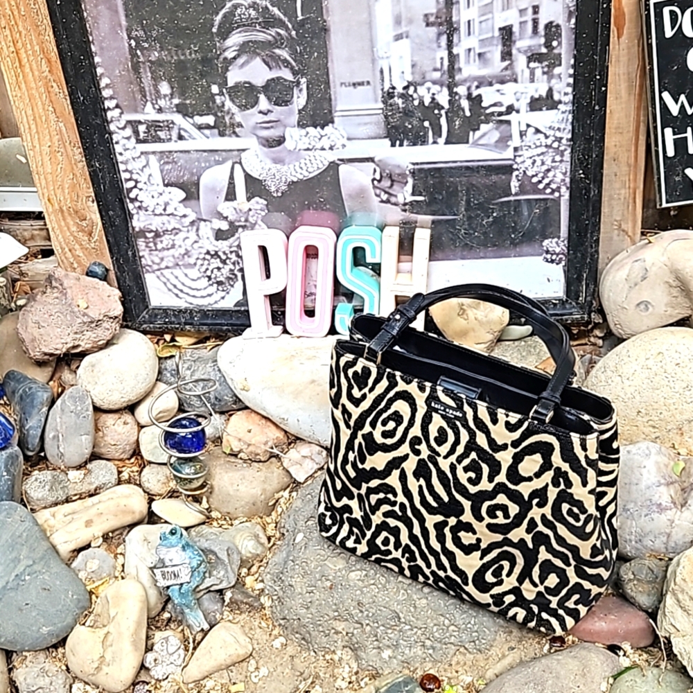 Kate Spade vintage jacquard animal print bag